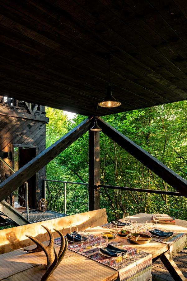 Hutstuf - The Fox & Private Outdoor Spa La Roche-en-Ardenne Exterior photo