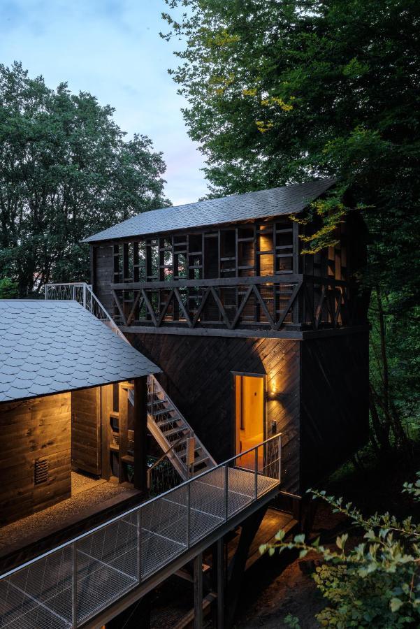 Hutstuf - The Fox & Private Outdoor Spa La Roche-en-Ardenne Exterior photo