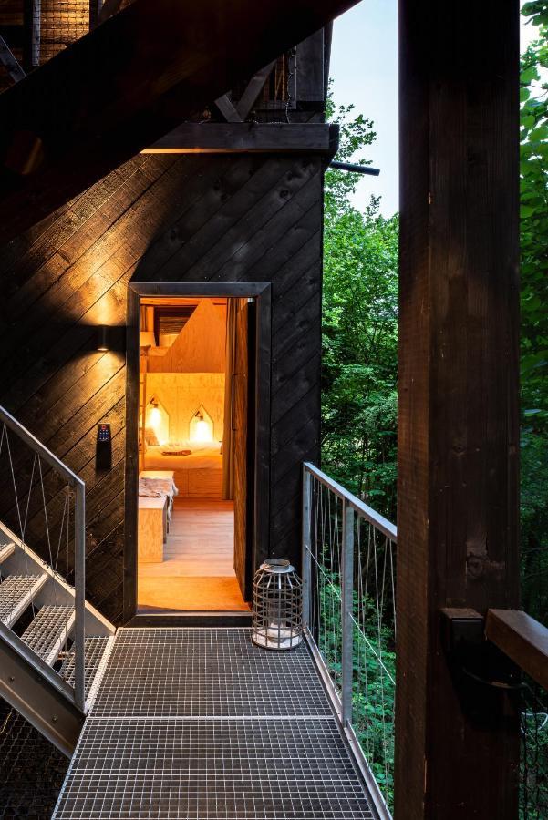 Hutstuf - The Fox & Private Outdoor Spa La Roche-en-Ardenne Exterior photo